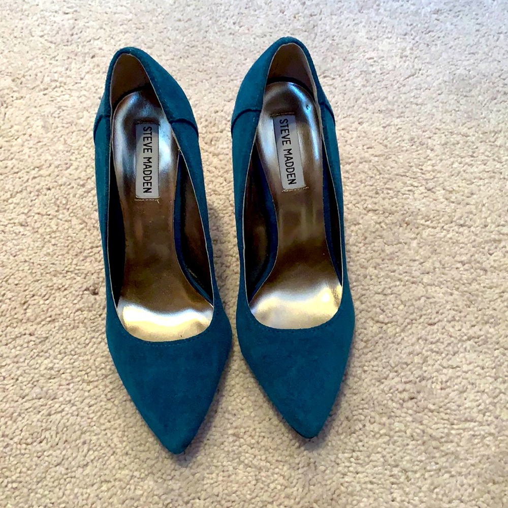 Steve Madden teal pumps